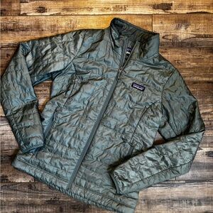 Patagonia Nano Puff Teal Quilted Jacket